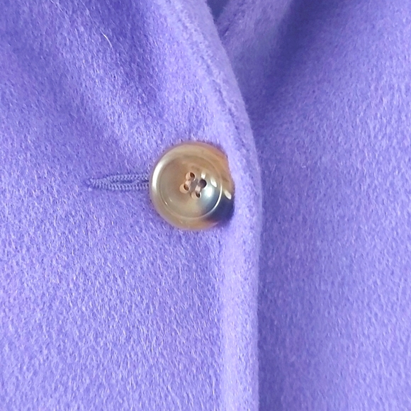 Women's wool purple blazer - Picture 3 of 4